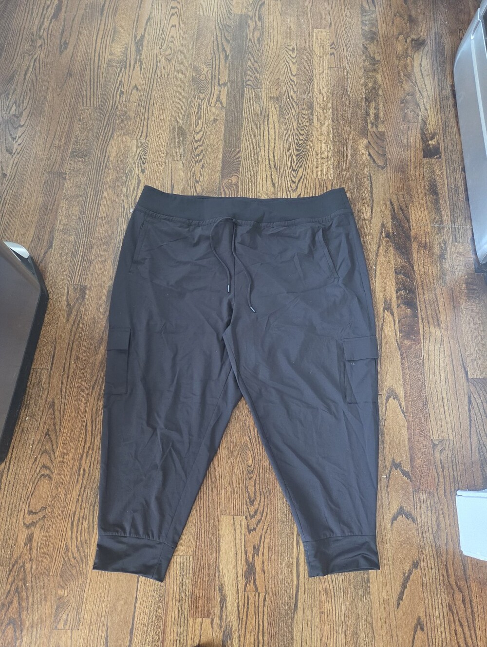 Womens Athletic Works Black Joggers, Size 3X.